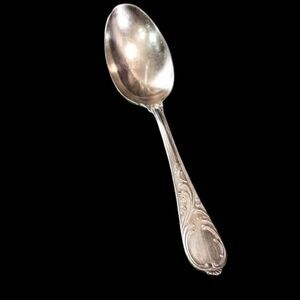 Vintage GES 120 Silverplate Table Spoon Ebel Gustav Solingen Germany  7.25"